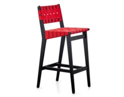 Jens Risom Stool With Webbed Back -Chair Sales stool webbed back jens risom knoll 2