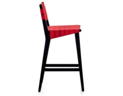 Jens Risom Stool With Webbed Back -Chair Sales stool webbed back jens risom knoll 3