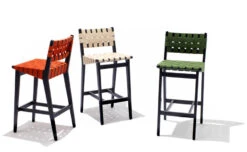 Jens Risom Stool With Webbed Back -Chair Sales stool webbed back jens risom knoll 4