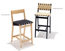 Jens Risom Stool With Webbed Back -Chair Sales stool webbed back jens risom knoll 7