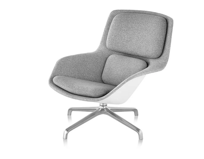 Striad™ Mid Back Lounge Chair With 4 Star Base 4 Striad™ Mid Back Lounge Chair With 4 Star Base - Image 2