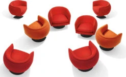 D'urso Swivel Lounge -Chair Sales swivel lounge seating knoll 5