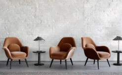 Swoon Petit Lounge Chair With Wood Base -Chair Sales swoon petit lounge chair wood base space copenhagen fredericia 4
