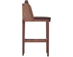 Throne Barstool With Rattan 272t