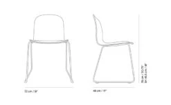 Muuto Visu Chair With Sled Base -Chair Sales visu chair sled base 2 pack mika tolvanen muuto 7