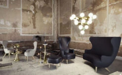 Tom Dixon Wingback Ottoman -Chair Sales wingback ottoman wood legs tom dixon 5